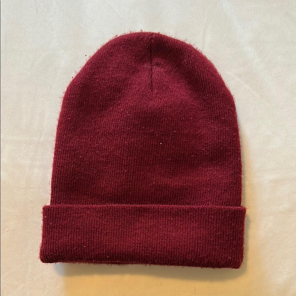 American Apparel Burgundy Knit Beanie